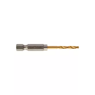   MILWAUKEE Vrták 3,0 x 65/23 mm HSS-G TiN, červená HEX - Shockwave™ (10 ks)