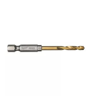   MILWAUKEE Vrták 4,0 x 71,5/26 mm HSS-G TiN, červená HEX - Shockwave™ (10 ks)