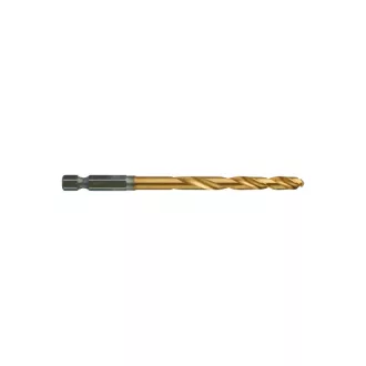   MILWAUKEE Vrták 6,0 x 105/63 mm HSS-G TiN, červená HEX - Shockwave™ (10 ks)
