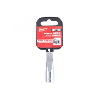 MILWAUKEE Dlhý nástrčný kľúč 1/4" 10 mm
