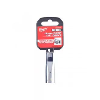 MILWAUKEE Dlhý nástrčný kľúč 1/4" 12 mm