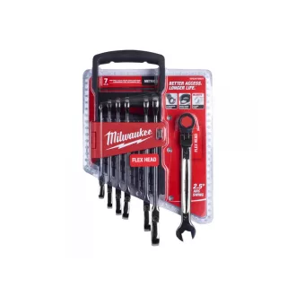   MILWAUKEE Súprava račňových kľúčov 7-dielna 8-17 mm CrV MAX BITE™
