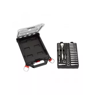   MILWAUKEE Sada nástrčných kľúčov 32 kusov 3/8" 6-19 mm v úzkom organizéri PACKOUT