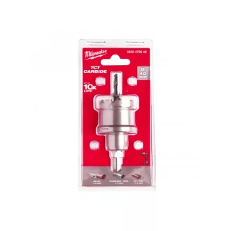   MILWAUKEE TCT Kruhový vykružovák 40 mm s 3-stranným upínaním nehrdzavejúca oceľ