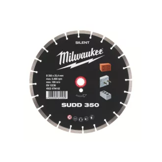   MILWAUKEE Diamantový rezací kotúč 350 x 3,1 x 10 x 25,4 mm segmentovaný Silent SUDD