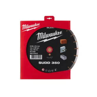   MILWAUKEE Diamantový rezací kotúč 350 x 3,1 x 10 x 25,4 mm segmentovaný Silent SUDD