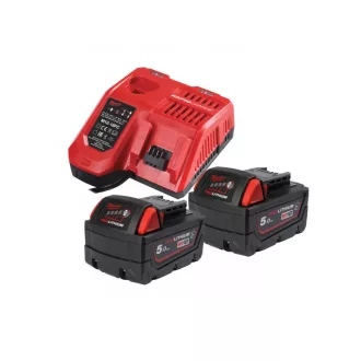   Sada chemicky odolných batérií a nabíjačiek MILWAUKEE M18 NRGCR-502