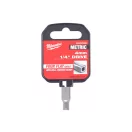 MILWAUKEE Nástrčný kľúč 1/4" 4 mm