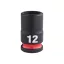 MILWAUKEE Strojový nástrčný kľúč 3/8" 12 mm CrMo