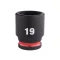 MILWAUKEE Strojový nástrčný kľúč 3/8" 19 mm CrMo