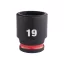 MILWAUKEE Strojový nástrčný kľúč 3/8" 19 mm CrMo