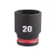 MILWAUKEE Strojový nástrčný kľúč 3/8" 20 mm CrMo