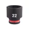 MILWAUKEE Nástrčný kľúč na stroj 3/8" 22 mm CrMo