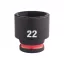 MILWAUKEE Nástrčný kľúč na stroj 3/8" 22 mm CrMo