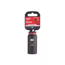 MILWAUKEE Strojový dlhý nástrčný kľúč 3/8" 20 mm CrMo