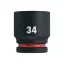 MILWAUKEE Strojový nástrčný kľúč 3/4" 34 mm CrMo