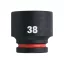 MILWAUKEE Strojový nástrčný kľúč 3/4" 38 mm CrMo
