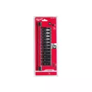 MILWAUKEE Súprava nástrčných kľúčov s dlhým strojom s úložnou lištou 12-dielna 1/4" 4-13 mm CrMo