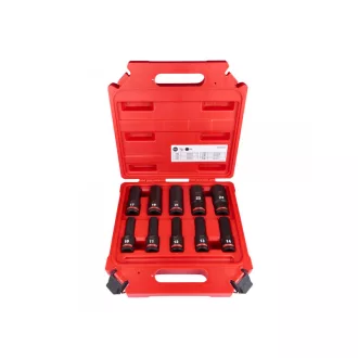   MILWAUKEE Súprava nástrčných kľúčov dlhých 10 kusov 1/2" 10-24 mm CrMo