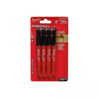 MILWAUKEE Marker filc čierny INKZALL™ (4 ks)