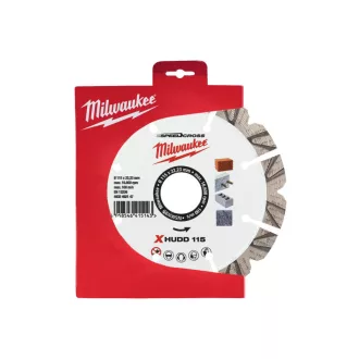   Diamantový rezací kotúč MILWAUKEE 115 x 2,6 x 12 x 22,2 mm Segmentovaný XHUDD