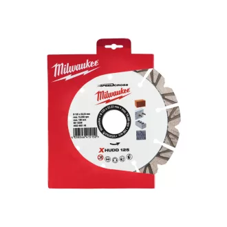   Diamantový rezací kotúč MILWAUKEE 125 x 2,6 x 12 x 22,2 mm Segmentovaný XHUDD