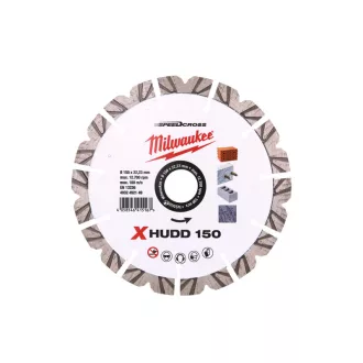   Diamantový rezací kotúč MILWAUKEE 150 x 2,6 x 12 x 22,2 mm Segmentovaný XHUDD