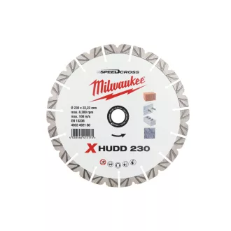   Diamantový rezací kotúč MILWAUKEE 230 x 2,6 x 13 x 22,2 mm Segmentovaný XHUDD