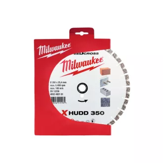   Diamantový rezací kotúč MILWAUKEE 350 x 2,6 x 14 x 25,4 mm Segmentovaný XHUDD