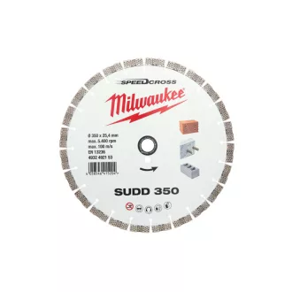   MILWAUKEE Diamantový rezací kotúč 350 x 3,4 x 15 x 25,2 mm segmentovaný SUDD