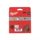 MILWAUKEE Brúsna podložka na suchý zips STD 125 mm / P80 8 otvorov (10 ks)