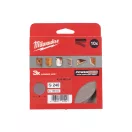 MILWAUKEE Brúsna sieťka na suchý zips PG 125 mm / P240 (10 ks)