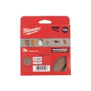 MILWAUKEE Brúsna sieťka na suchý zips PG 125 mm / P320 (10 ks)