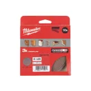 MILWAUKEE Brúsna sieťka na suchý zips PG 125 mm / P400 (10 ks)