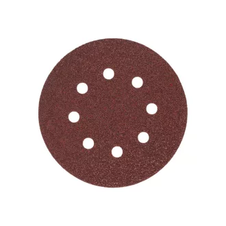   MILWAUKEE Brúsna podložka na suchý zips STD 125 mm / P40 8 otvorov (50 ks)