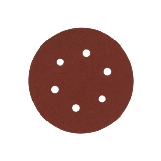   MILWAUKEE Brúsna podložka na suchý zips STD 150 mm / P40 6 otvorov (10 ks)