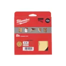 MILWAUKEE Brúsna podložka na suchý zips HP 150 mm / P60 8 otvorov (10 ks)