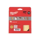 MILWAUKEE Brúsna podložka na suchý zips HP 150 mm / P80 8 otvorov (10 ks)