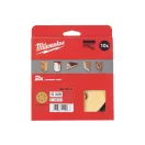 MILWAUKEE Brúsna podložka na suchý zips HP 150 mm / P320 8 otvorov (10 ks)