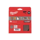 MILWAUKEE Brúsna sieťka na suchý zips PG 150 mm / P80 (10 ks)