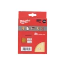 MILWAUKEE Brúsna podložka na suchý zips HP 115 x 107 mm / P80 10 otvorov (10 ks)