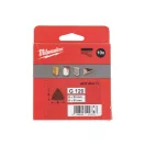 MILWAUKEE Delta brúsna doska na suchý zips STD 93 x 93 mm / P120 6 otvorov (10 ks)