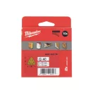 MILWAUKEE Delta brúsna doska na suchý zips HP 93 x 93 mm / P40 6 otvorov (10 ks)