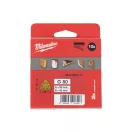 MILWAUKEE Delta brúsna podložka na suchý zips HP 93 x 93 mm / P80 6 otvorov (10 ks)