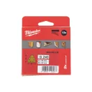 MILWAUKEE Delta brúsna doska na suchý zips HP 93 x 93 mm / P240 6 otvorov (10 ks)