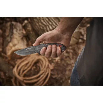   MILWAUKEE Zatvárací nôž 89 mm, oceľ D2, čierny HARDLINE™