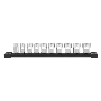   MILWAUKEE Sada nástrčných kľúčov s úložnou lištou 10 kusov 3/8" 10-19 mm