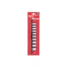 MILWAUKEE Sada nástrčných kľúčov s úložnou lištou 10 kusov 3/8" 10-19 mm