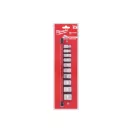 Sada nástrčkových kľúčov MILWAUKEE s 10-dielnou úložnou koľajnicou 3/8" (5/16" - 7/8")