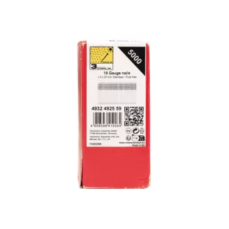  MILWAUKEE Dokončovacie klince, bezhlavé, inox, 18G 0° SC3 - 1,05 x 1,25 x 25 mm (5000 ks)